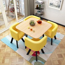 풀패키지 다이닝 쇼파형 식탁 티 테이블 소파 밀크티 디저트 벤치 카페 2인 4인 캐주얼 비즈니스 상담, AS_70x70x75cm