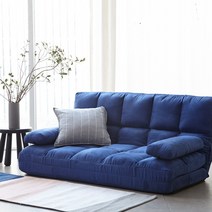 [리비니아] 침대보다 편안한 호텔소파원단 소파베드 1인용 2인용 + 쿠션 2개 2type 2size, 네이비