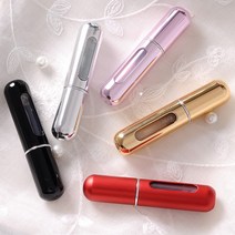 향수공병 휴대용 충전식 미스트용기 5ml X 2개, 블랙