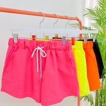 칼라퍼플 형광반바지 생활방수반바지 물놀이반바지