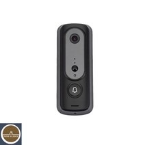 무선와이파이 초인종 카메라 현관 CCTV 야간보안, 블랙 컬러