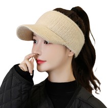 쇼미코리아 니트썬캡 겨울 모자 여성 여자 뜨개 선캡 털모자 골프 등산 캠핑 볼캡