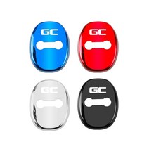 자동차 도어 잠금 커버 스테인레스 스틸 스티커 액세서리 렉서스 IS250 CT200h GS300 LS430 RX450h LX570 E, 03 GC_04 Silver