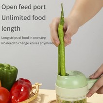 파 써는 기계 파절이 탕파 절단기 휴대용 전기 야채 커터 세트 슬라이서 야채 나선형 슬라이서 커터 매셔 다기능 주방, 대형 모터 업그레이드