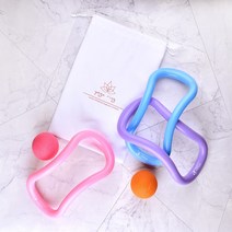 유니크스포츠앤바디 요가링 유링 필라테스스트레칭 종아리 하드형, 파스텔옐로우(하드형)