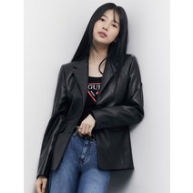 GUESS 여성 에코레더 자켓