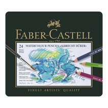 [fabercastell모노크롬흑연] 파버카스텔 알버트뒤러 전문가용 수채색연필 24색