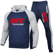 ufc후드집업 머슬핏 UFC 트레이닝세트 남성 헬스 후드 운동할때입는옷 맨투맨 헬스복 기모 짐웨어 운동복