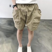 여름 항아리핏 벌룬주머니 남자 카고 밴딩 반바지