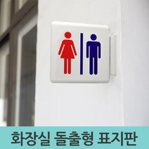 이즈오피스 화장실표지판 돌출간판 표지판 돌출형 4214 남 여그림, 돌출형(화장실), 1개