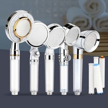 이물질제거 녹물제거 샤워헤드 필터샤워기 욕실수압 교체필터 잔류 염소 미세플라스틱 중금속 불순물 정수 고압 미세차단필터 미세공 살수판 수압상승 절수효과 수압조절 샤워기 간편교체, 튤립T 필터헤드