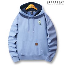 하트비트 에르튼 후드티 오버핏 일러스트 나염 긴팔 티셔츠 커플룩 단체복 남자 여자 남여공용 커플티 빅사이즈 단체티