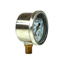Liquid Filled Lower Mount Pressure Gauge with 1.5