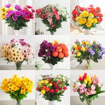 3+2그리움을 담아 성묘 조화 산소 납골당, 08.별꽃핀장미부쉬 48cm/라인핑크