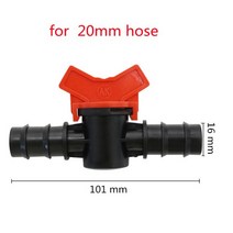호스어댑터 1/2inch 3/4inch 가든 탭 밸브 16/20/25mm 호스 관개 용 워터 미니 스톱 커넥터 adapte, [02] 20mm hose, 02 20mm hose