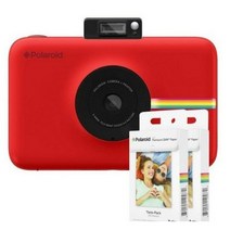 폴라로이드 즉석카메라 모바일 프린터 SnapTouch 레드 + 전용 인화지 40p, 1세트