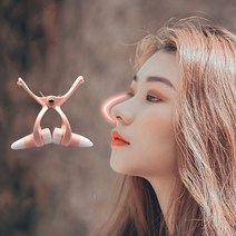 Kiboer 코뽕 코집게 물리 비형 교정 SPR 소재 사용 편의 콧대 높이기 야간용 증정 세트, 3-핑크*5
