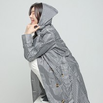 제이투제이 여성 골프우비 체크 레인코트 바람막이 비옷, 단품없음