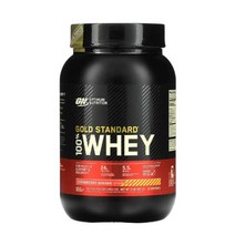옵티멈 뉴트리션 골드 스탠다드 100% 유청 딸기 바나나 907g(2lb) 수크랄로스 아세설팜 칼륨 분리 유청 단백질 대두 레시틴 농축 향료 해바라기