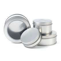 휴대용 다용도 원형틴케이스, 90x60mm - 막힘, 3개