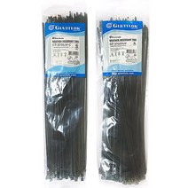 자이안트록 UV 케이블타이 흑색 1봉100개 (자외선에 강한 실외용/옥외용 타이), 370x4.8(1봉100개)