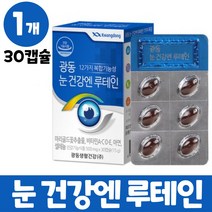 루테인 눈영양제 비타민a 마리골드꽃추출물 눈건강 뉴테인 뉴데인 루태인 캡슐 빌베리루테인 결명자 추출물 분말 미니 식약처인증, 1개, 30캡슐