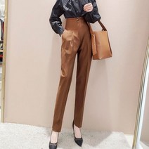 명품스타일 여성정장 의류 캐주얼 하이 바지 사무복 우아한