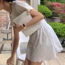 아임아임쉐어 펀칭레이스 스커트