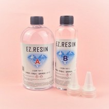 이지레진 1kg 고투명 크리스탈레진 에폭시 속경화 기포NO 냄새NO 10cm작업가능 2형레진, 1KG(주제750g+경화제250g)