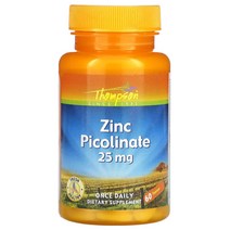 톰슨 아연 피콜리네이트 25mg 타블렛, 1개, 상세 설명 참조0