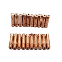 용접 노즐 팁 10 개대 가스 mb-15ak m6 25mm 토치 접촉 접촉 가스 0.81.01.2mm, 10pc 0.8mm
