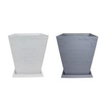 프렌치16호 수입 플라스틱화분 원형 사각