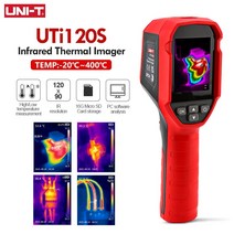 열화상카메라 UNI-T 열 화상 카메라 UTI120S 10800 픽셀 적외선 디지털 온도계 수리-20-400, 한개옵션0