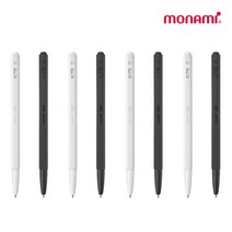 모나미 153 블랙 & 화이트 에디션 메탈 볼펜, 화이트 볼펜