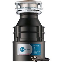 InSinkErator Garbage Disposal with Power Cord Badger 1 표준 시리즈 3 HP 연속 공급 검은색101584