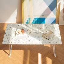 퍼피노 플립 좌식 거실 테이블 대 sd094, 테라조