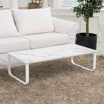 1200 화이트스틸 좌식 소파 거실 테이블 1인가구 찻상 밥상 심플한 티 원룸, 블랙골드마블-프레임화이트