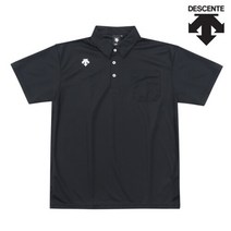 데상트 자수로고 포켓 반팔티셔츠_DTM4601B_BLACK
