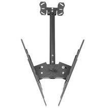 천장형브라켓 TV 거치대 걸이 랙 양면 천정 설치 앞뒤, 32-55인치 양면 행거 1.0m