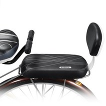 전기 자전거 뒷좌석 유아안장쿠션 보조의자 등받이 보조시트 MTB 안전손잡이, 단일사이즈