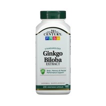 21세기센트리 은행 나무잎 추출물 200 베지 캡슐 징코 빌로바 Ginkgo Biloba 50:1 농축 귀리 식이섬유 오트 화이버 파이버 쌀겨 미강 셀룰로오스