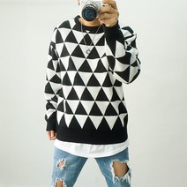 4XL 빅사이즈니트 자가드 겨울 스웨터
