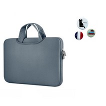 캘리웨이브 클라썸 노트북 파우치 가방 + 핀버튼 3종 세트 13인치 14인치 15인치 15.6인치 케이스 네오프렌 외피 벨보아 안감 프리미엄 더블 프로텍션 시스템