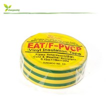 성우 난연성 절연테이프 EAT/F-PVCP 녹색 노랑색 무늬