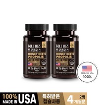 미국산 무균 벌꿀 벌집 허니 프리미엄 프로폴리스 플라보노이드 구강 잇몸 어금니 상처 염증 고름 부었을때 아플때 입안이 헐었을때, 2BOX(4개월분)