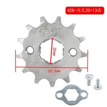 자전거 스프라켓 스프로킷 428 체인 720MM 10T 11T 12T 13T 14T 15T 16T 17T 18T 19T 50cc 125cc 먼지 atv용 톱니 앞 엔진, 20MM 13T