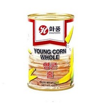 화풍 영콘 홀 425g 베이비콘 옥수수 통조림, 5개