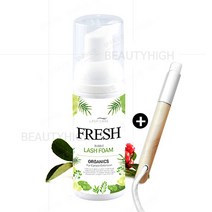 래쉬홀릭 래쉬케어 프레쉬 버블래쉬폼 샴푸+브러쉬(50ml) 속눈썹재료, 1개