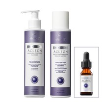 아클레온 기초 2종세트 [폼클렌징 200ml + 에센스토너 200ml + 모공 수분세럼 증정 ] 약산성폼클렌징 모공 토너, 1set