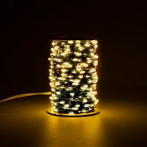 야외용 LED 스트링 라이트 그린 와이어 페어리 조명 따뜻한 흰색 화환 가정용 크리스마스 웨딩 파티 정원 장식용 100m, White, China, 50M 500LEDs